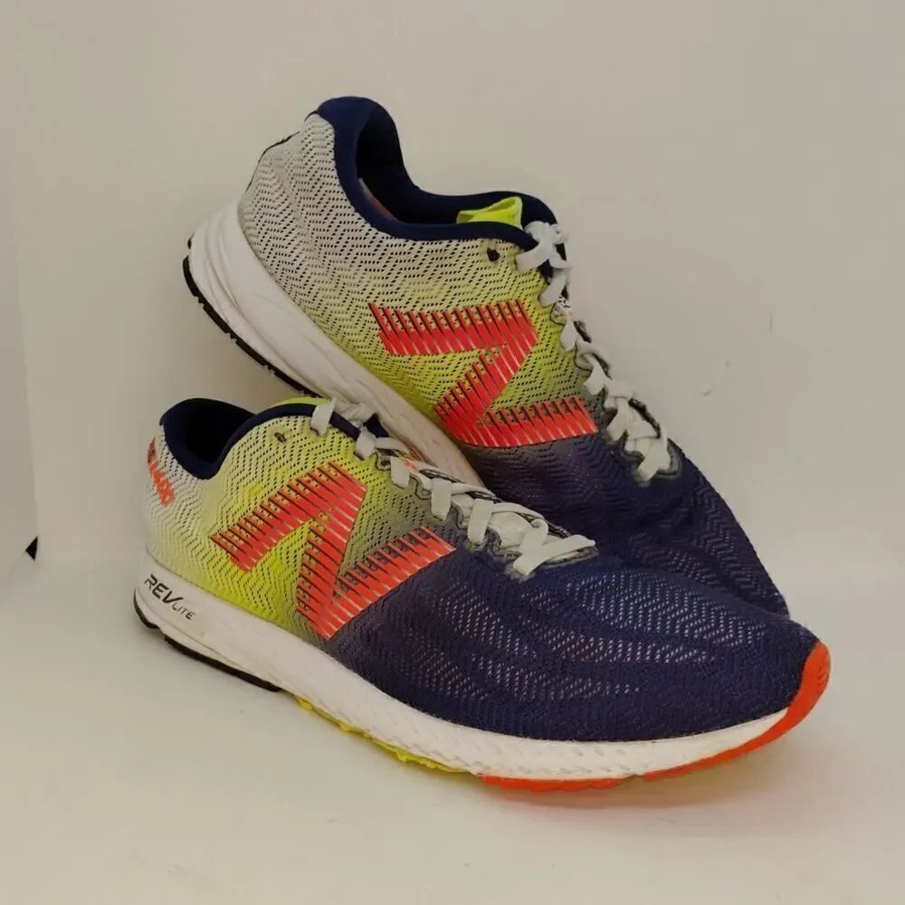 New Balance Racing 1400v6 Womens Pre-owned Blue & Gray Running Sneakers- sz. 10B